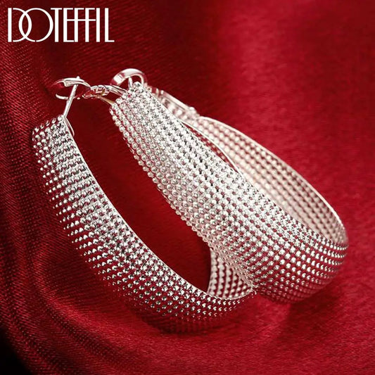 DOTEFFIL New 925 Sterling Silver Earring Women Earrings For Wedding Gift Fine Europe Jewelry Christmas Gift Engagement Party