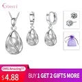 Fashion Simple 925 Sterling Silver Cubic Zircon Hoop Earring for Women Girl Personality Rhinestone Earrings Jewelry Gift