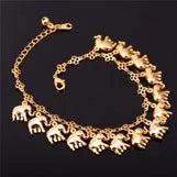 ChainsPro Anklet Summer Jewelry Foot Bracelet Silver Color Little Elephant Anklet Bracelets For Women Bracelet Cheville