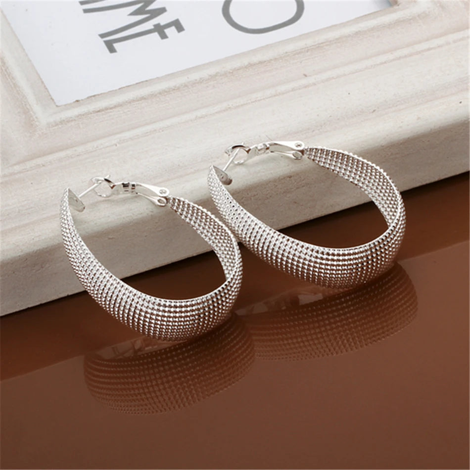 DOTEFFIL New 925 Sterling Silver Earring Women Earrings For Wedding Gift Fine Europe Jewelry Christmas Gift Engagement Party