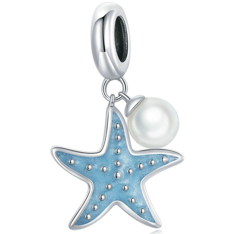 DIY Sterling Silver Starfish Perfume Bottle Notebook Necklace