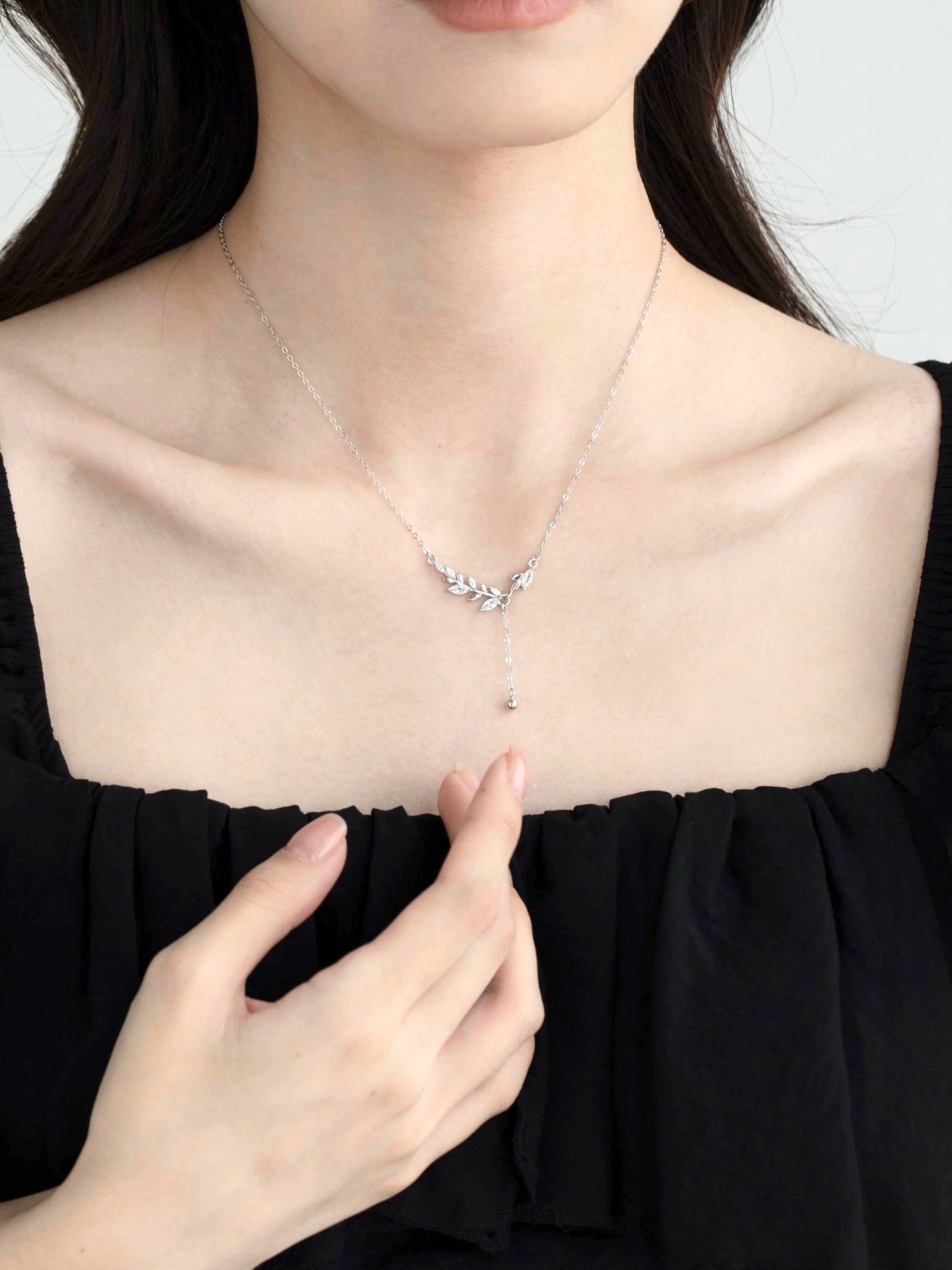 Accessible Luxury Sterling Silver Women's Niche Style Valentine's Day Besties Necklace