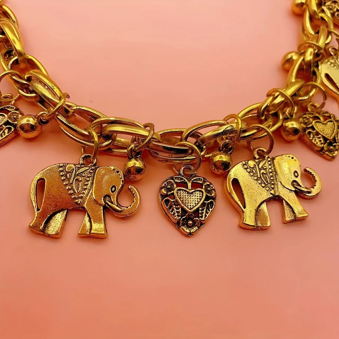 Summer Vintage Elephant Love Beach Chain Anklet Simple Ankle Bracelet