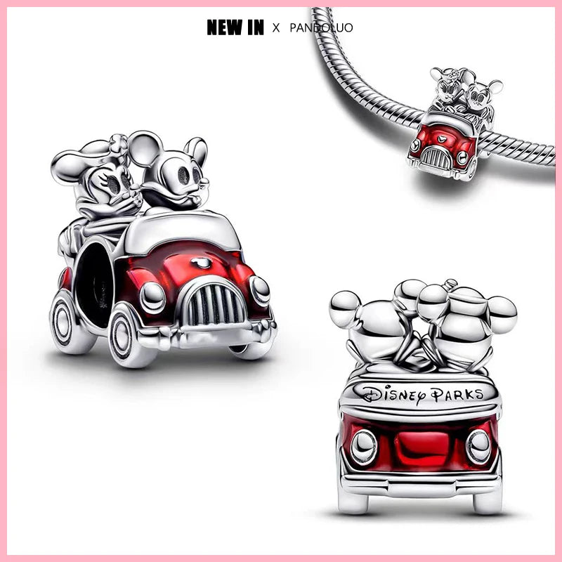 Charms Original 925 Silver Disney Snow White and Minnie Head charms Beads Fits Pandora Original Bracelet For Women Diy Jewelry