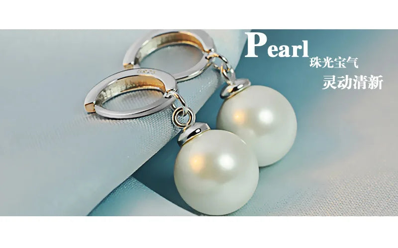 Accessories for Women Pearl Earrings Genuine Natural Freshwater Pearl Silver Earrings Pearl Jewelry for Wemon Wedding Gift