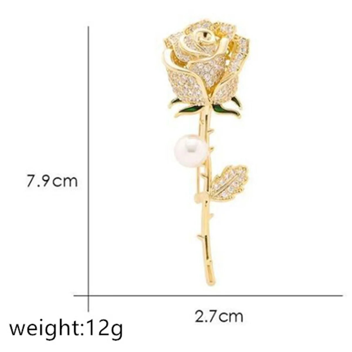 Exquisite Rose Brooch For Men And Women, Romantic And Fashionable Jewelry Shirt, Suit Backpack Accessories, Birthday Party Gifts