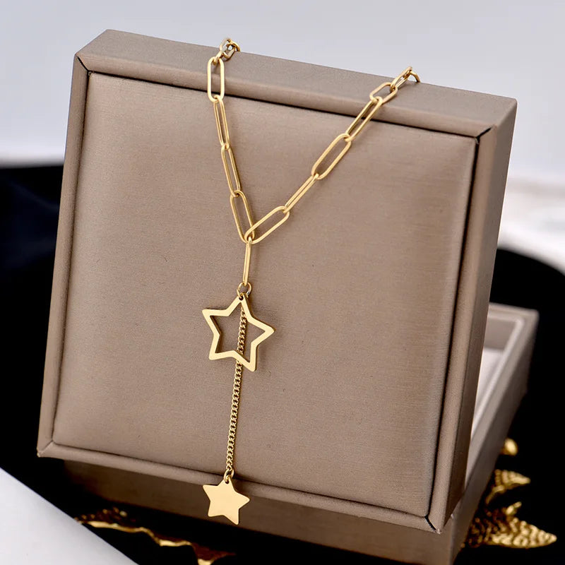 Fashion Letter Titanium Steel Choker Necklace For Woman Gothic Korean Jewelry Hip Hop Party Girl's Sexy Clavicle Chain