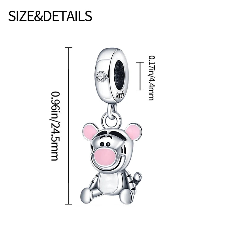 Charms Original 925 Silver Disney Snow White and Minnie Head charms Beads Fits Pandora Original Bracelet For Women Diy Jewelry