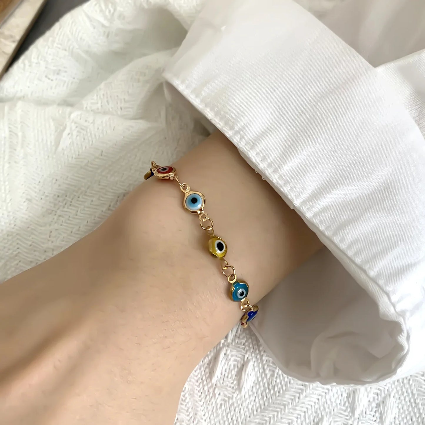 Jewelry Trend Fashionable Design Popular Devil S Eye Birthday Gift Vintage Simple Personalized Drip Eye Bracelet Bracelet