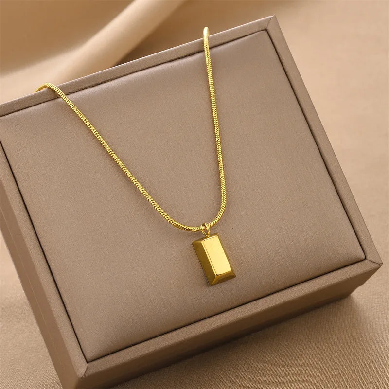 Fashion Letter Titanium Steel Choker Necklace For Woman Gothic Korean Jewelry Hip Hop Party Girl's Sexy Clavicle Chain