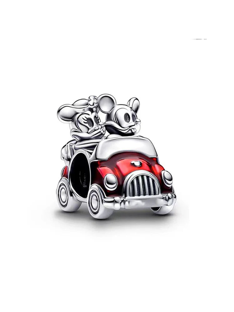 Charms Original 925 Silver Disney Snow White and Minnie Head charms Beads Fits Pandora Original Bracelet For Women Diy Jewelry