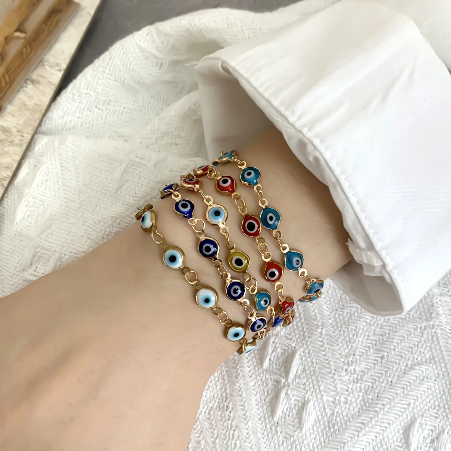 Jewelry Trend Fashionable Design Popular Devil S Eye Birthday Gift Vintage Simple Personalized Drip Eye Bracelet Bracelet