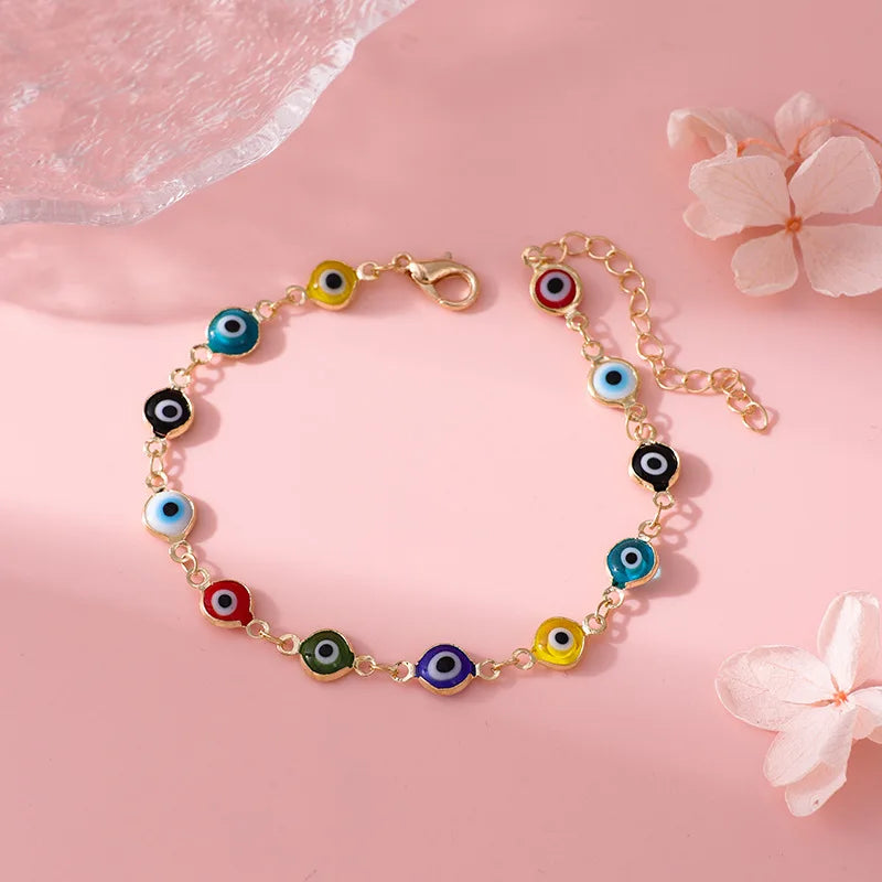 Jewelry Trend Fashionable Design Popular Devil S Eye Birthday Gift Vintage Simple Personalized Drip Eye Bracelet Bracelet