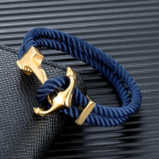 Fashion Man Braceletes Anchor